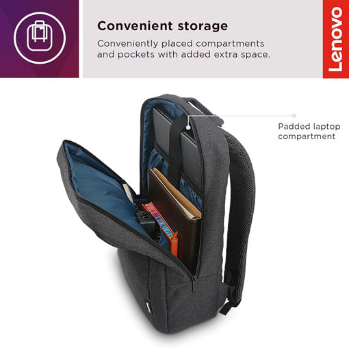 [2024 Flash Sale + Free Shipping]Lenovo B210 15.6 inch Casual Laptop Backpack & T210 15.6 Inch Toploader Laptop Backpack – Black