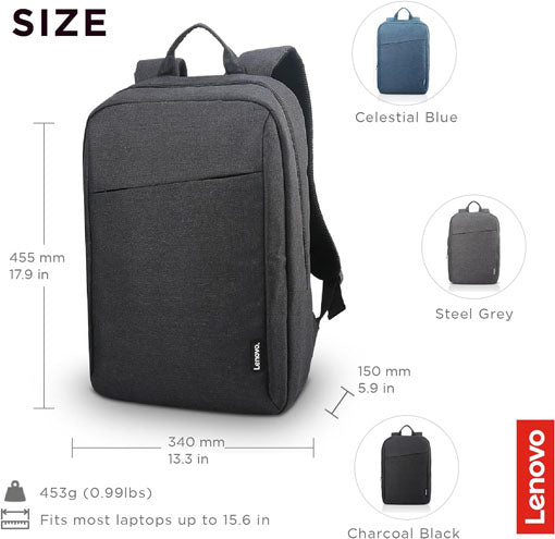 [2024 Flash Sale + Free Shipping]Lenovo B210 15.6 inch Casual Laptop Backpack & T210 15.6 Inch Toploader Laptop Backpack – Black